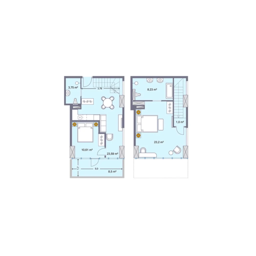 A duplex deluxe in