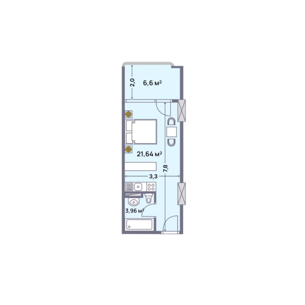 Standard type apartments in