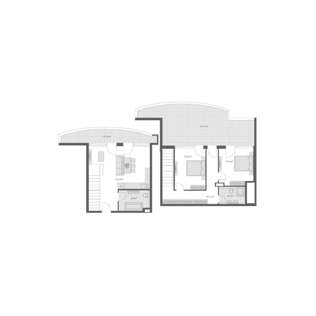 A penthouse in