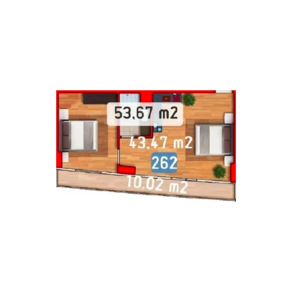 2-bedroom flat in
