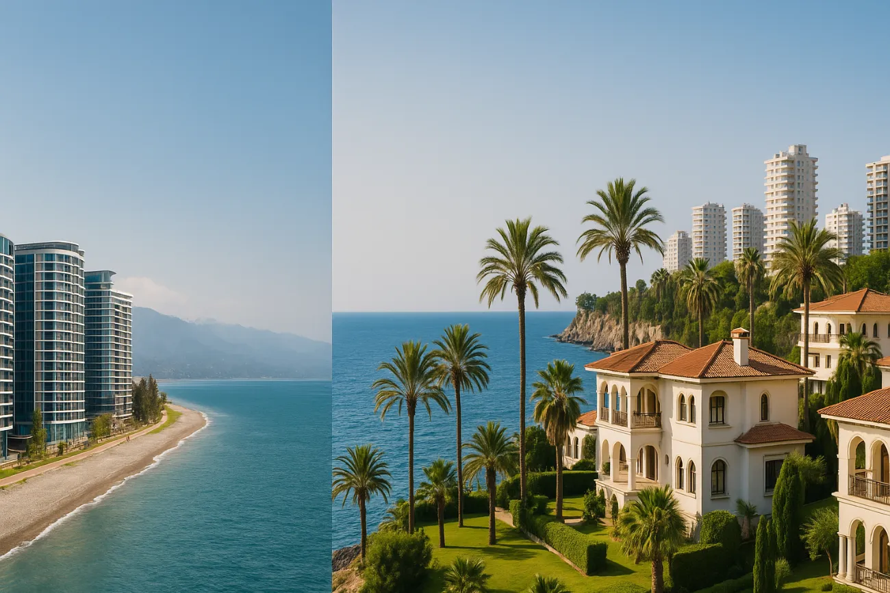 Vergleich von Immobilien in Georgien und der Türkei