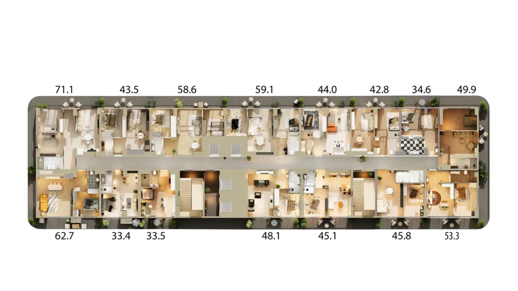 Studio moderne de 53.30 m² à