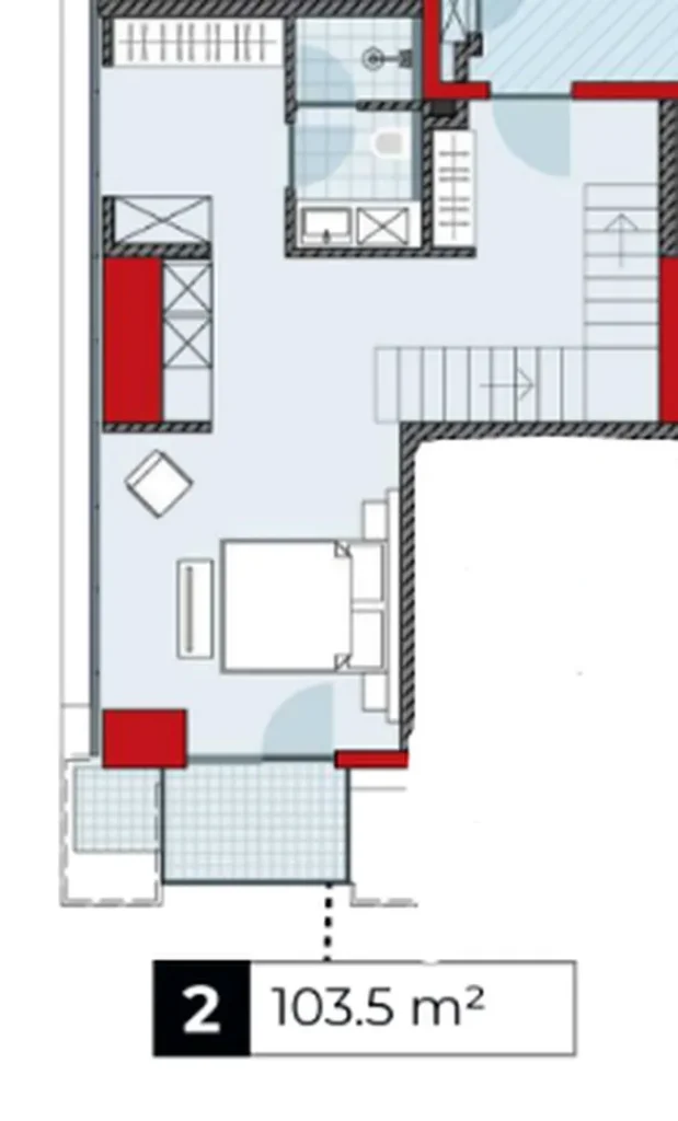 Immense appartement superposé de 103,50 m² à