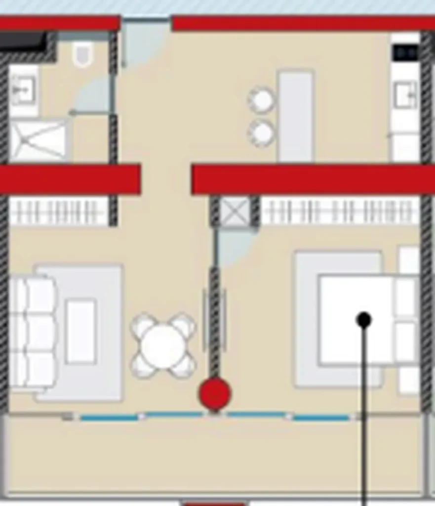 1ק דירה מרווחת 70.00 מ"ר ב