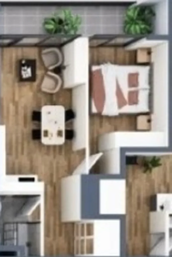 דירת חדר עם נוף פנורמי 47.20 מ"ר ב