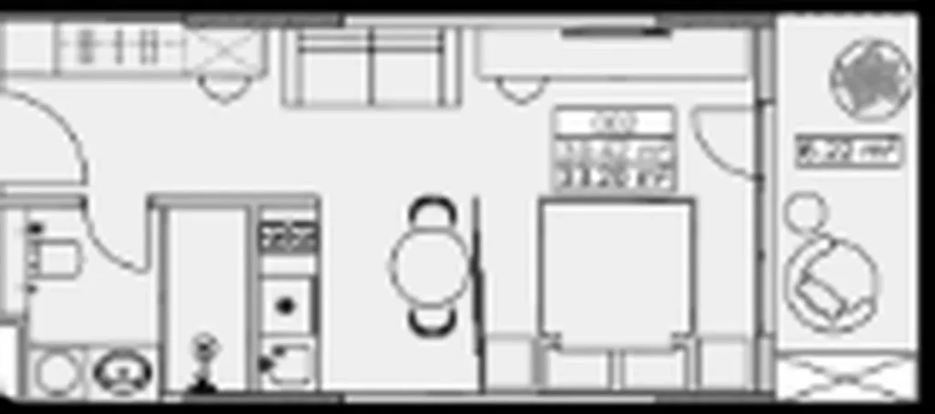 Studio confortable de 39,42 m² à