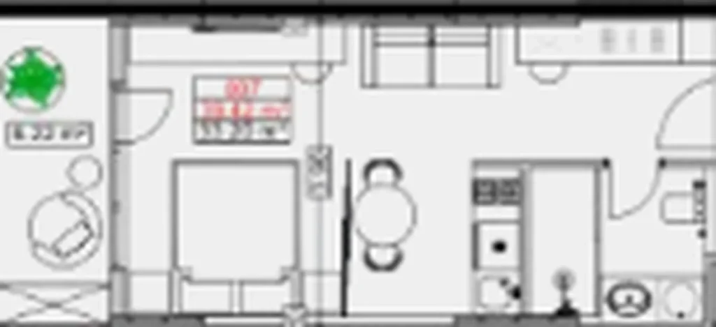 Studio confortable de 39,42 m² à