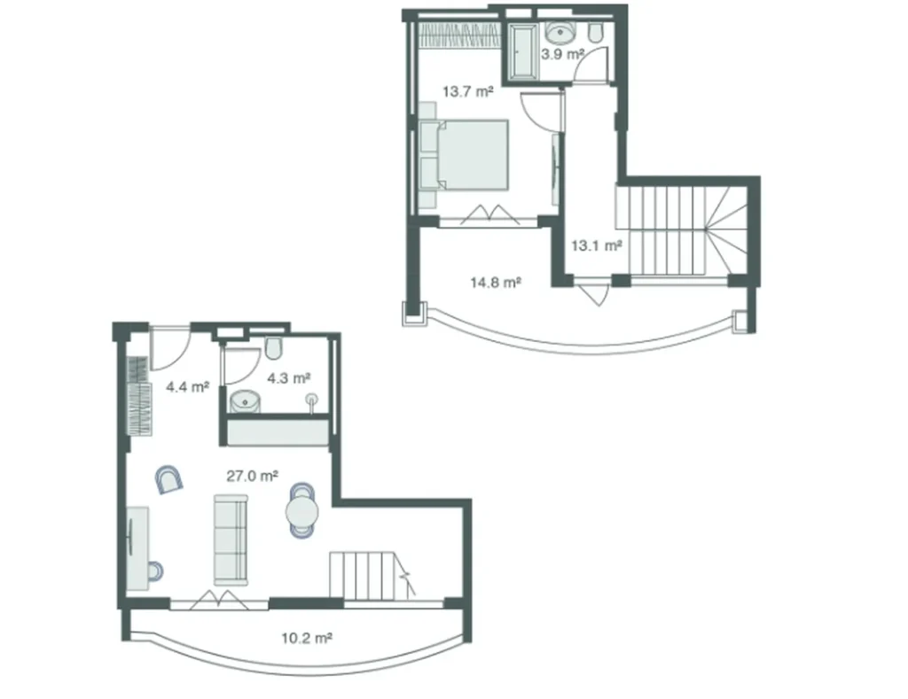 Exclusivo ático dúplex de 91,40 m2 en