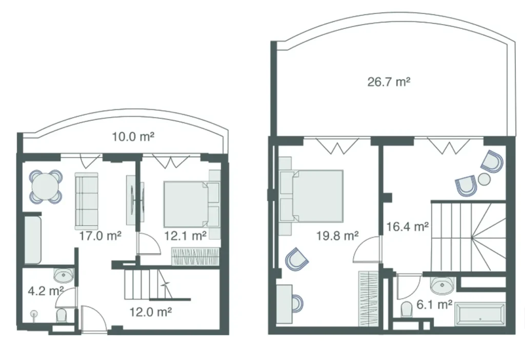 Cómodo ático de 124,30 m2 en