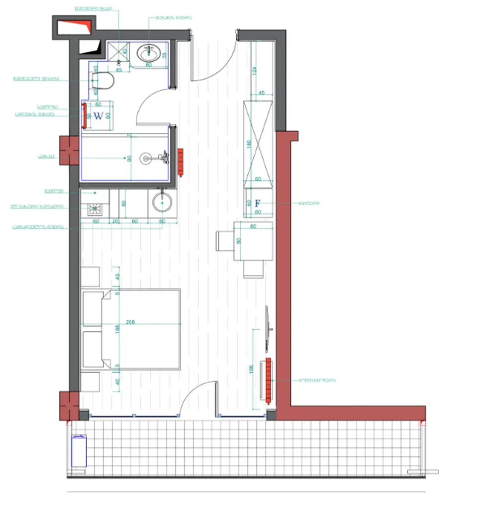 Útulný byt se 2 ložnicemi o rozloze 40,90 m² v