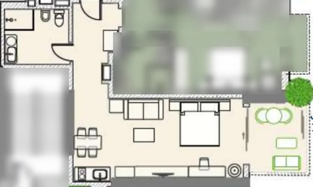 Стильная и просторная студия 52.00 м² в