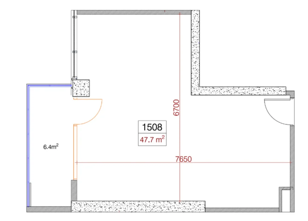 Modern 1 bedroom flat 47.70 m² in