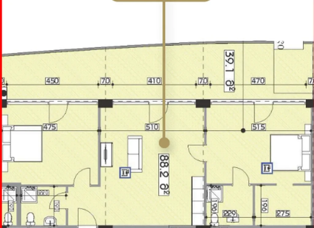 Penthouse mezonet s prostornou terasou 127,30 m2 v