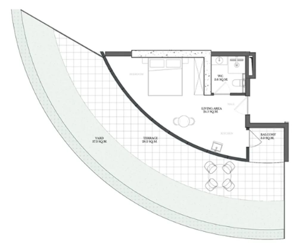 Laconic'te 96.90 metrekarelik özel bahçeli daire