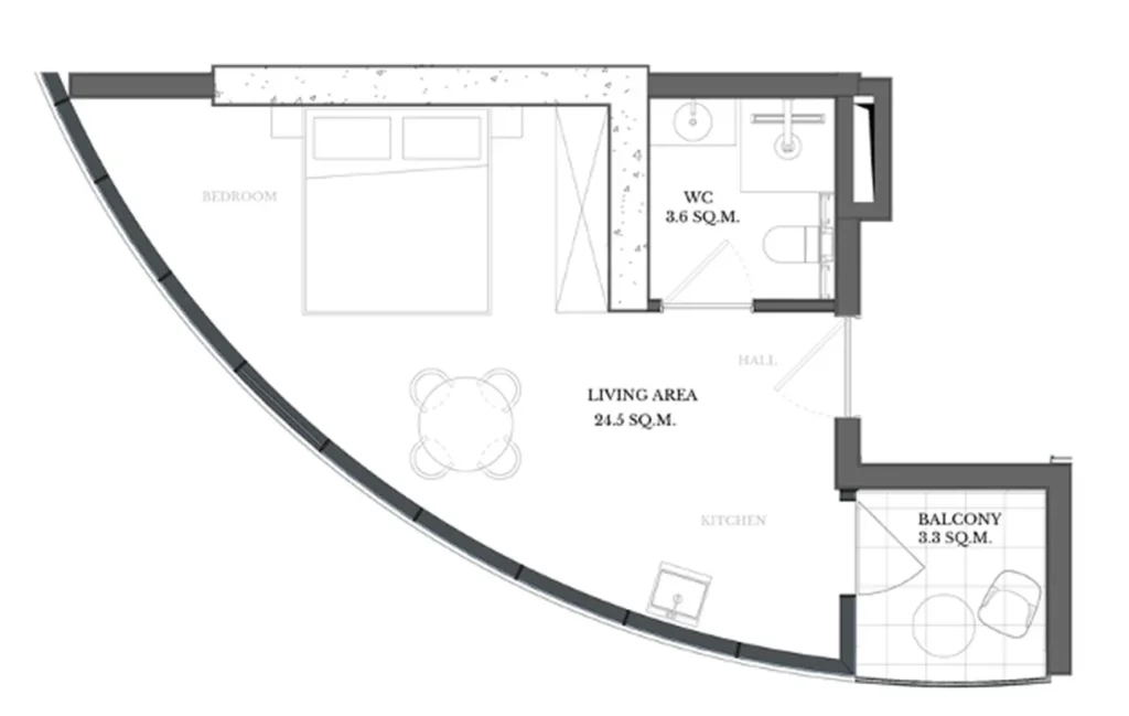 Optimal ilk hat stüdyosu 31,40 m²