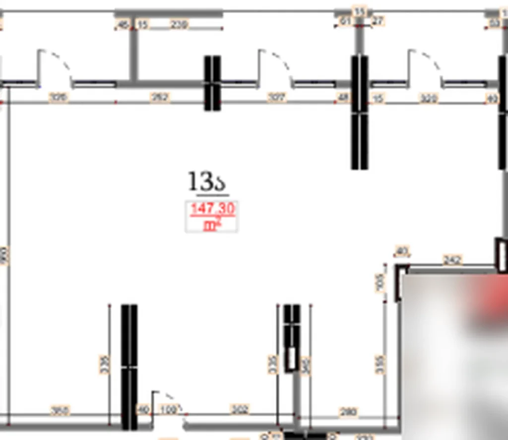 Luxury spacious flat 147.30 sq. m. in