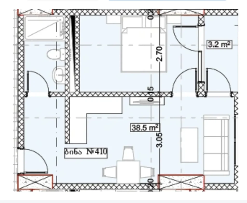 Eleganckie mieszkanie z 1 sypialnią 41,70 mkw. w