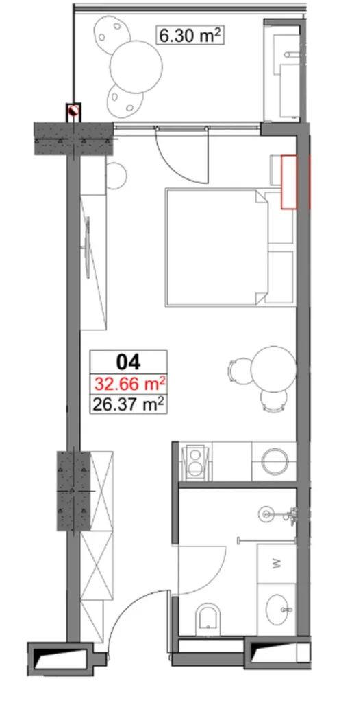 Urocze studio w prestiżowej okolicy 32,66 m kw. w