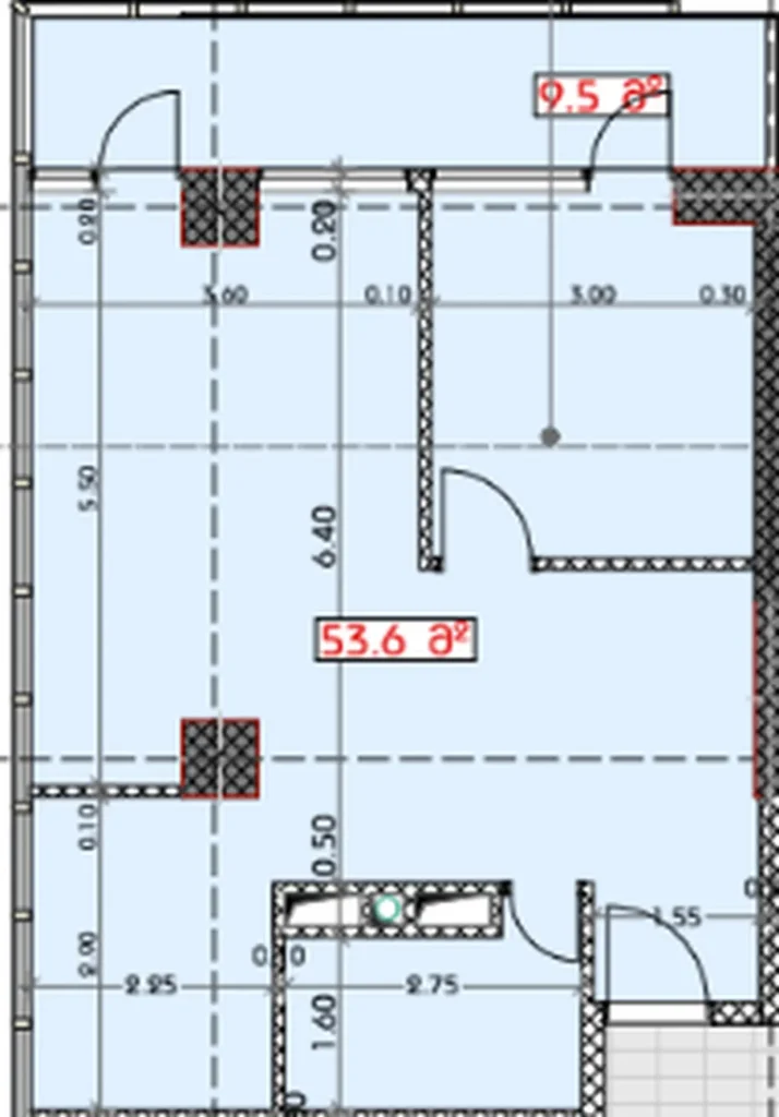 Jedna sypialnia z widokiem na góry 63,10 m² w