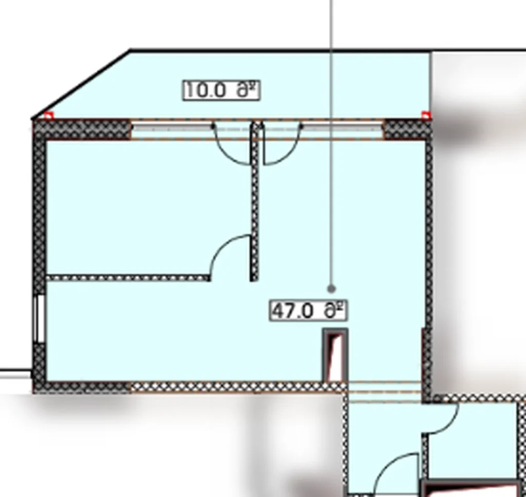 Geräumige und helle Wohnung von 57,00 m² in