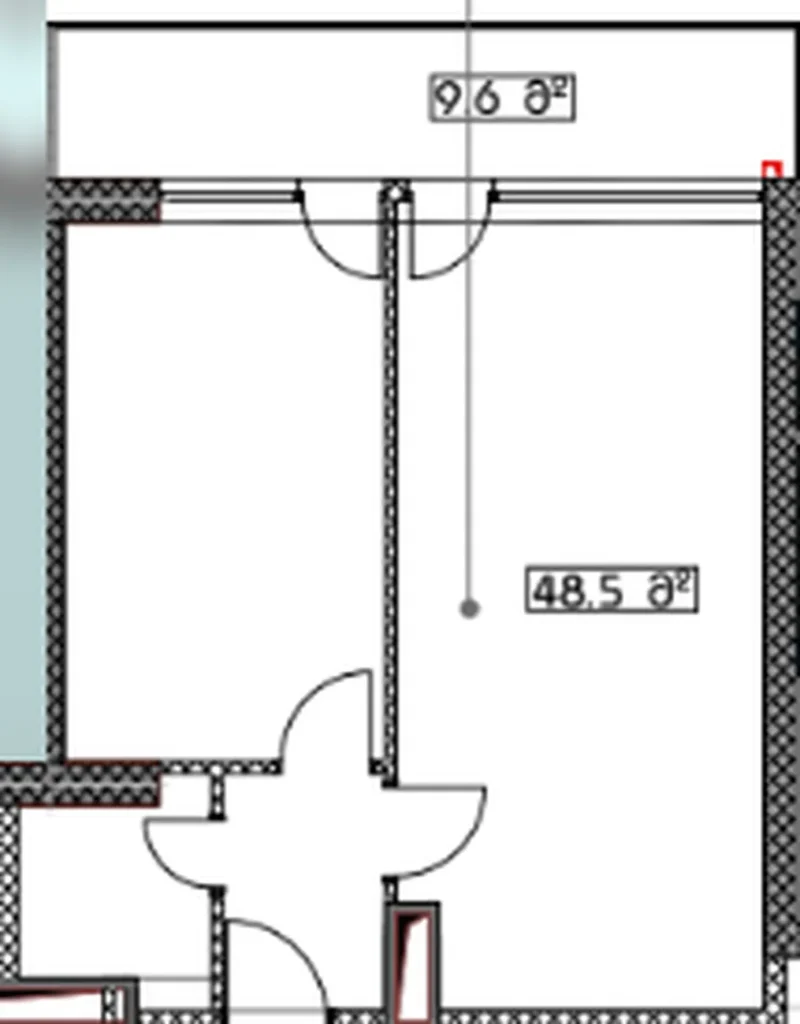 Mieszkanie typu studio 58,10 m² w