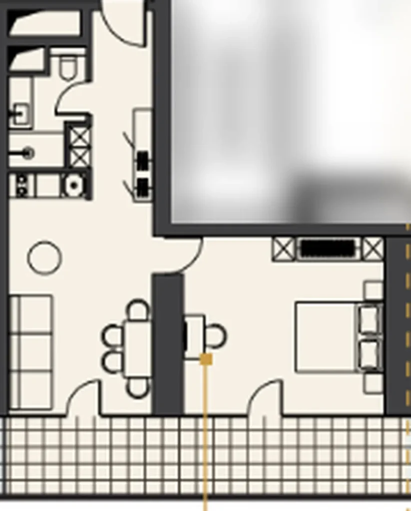 Útulný byt s 1 ložnicí 63,05 m² v