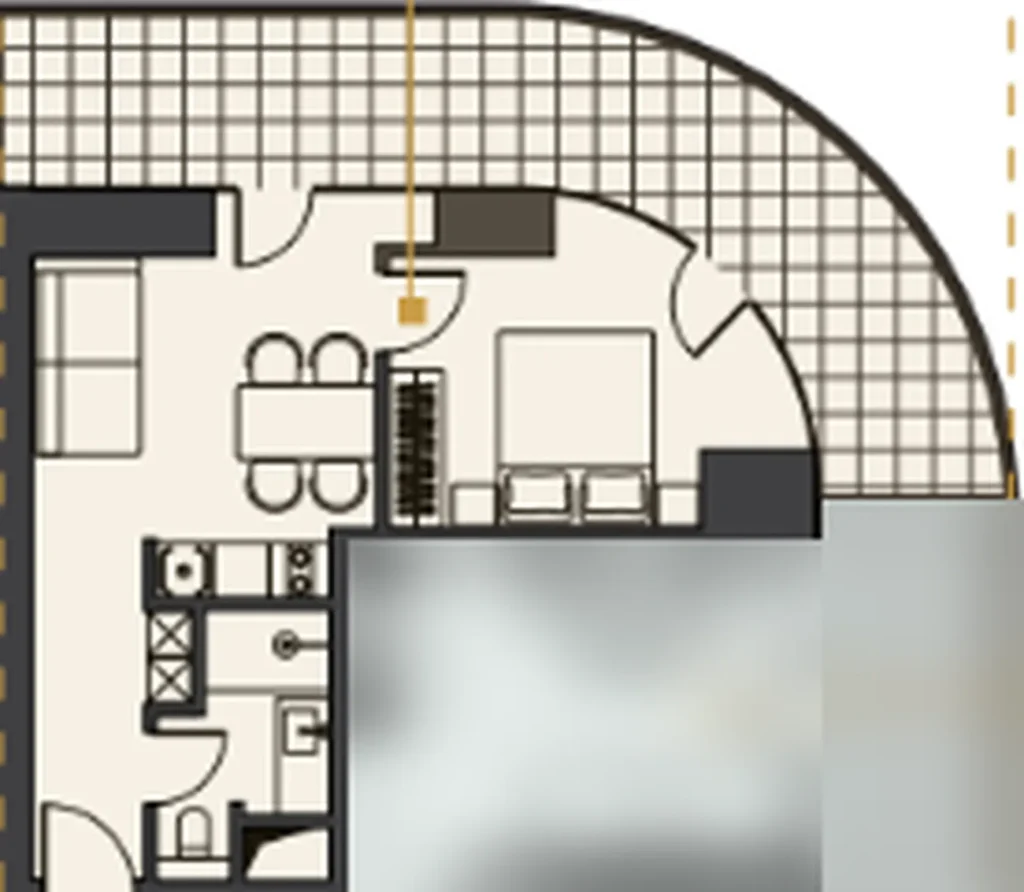 Unique 1 bedroom flat 56.90 m² in