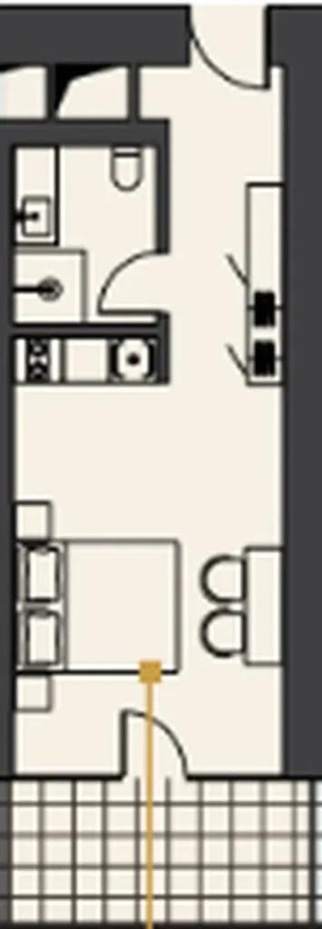 Лаконичная и светлая студия 37.10 м² в