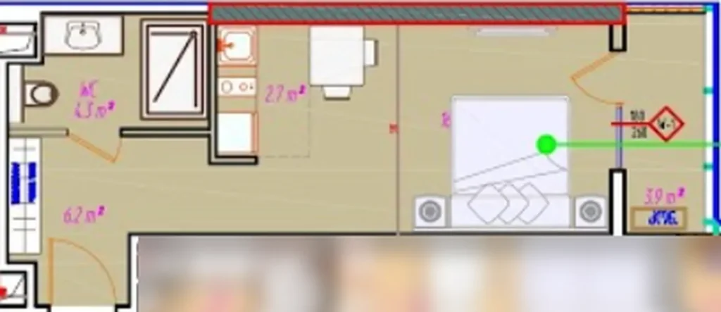 Studio at the top with a terrace of 34.50 m² in