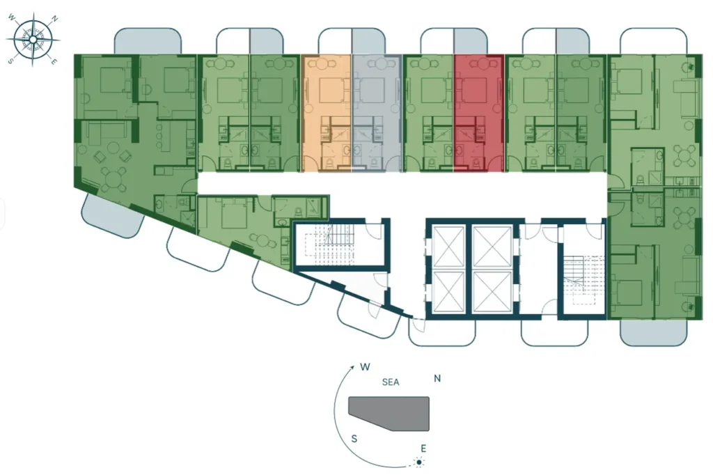 Geräumige Wohnung im Zentrum von 93,60 qm. in