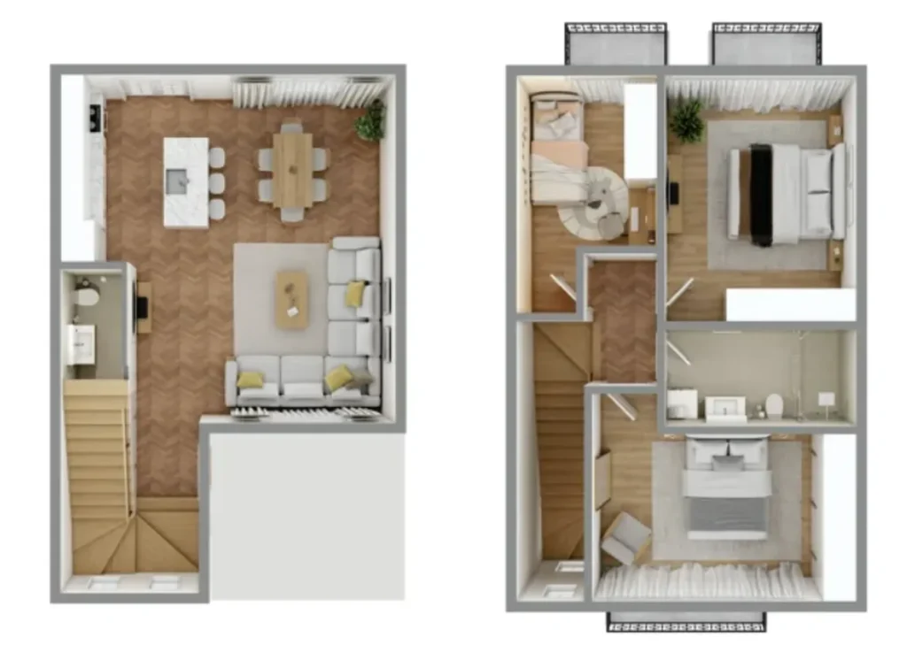 Villa con tre camere da letto e giardino privato di 130 m² a