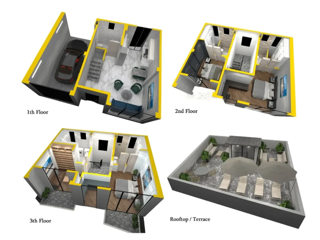 Adosado con ruftop junto al parque 221,9 m² en