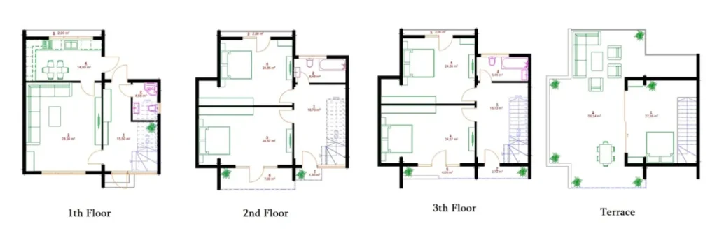 Villa confortevole con camere spaziose 316,32 m² in