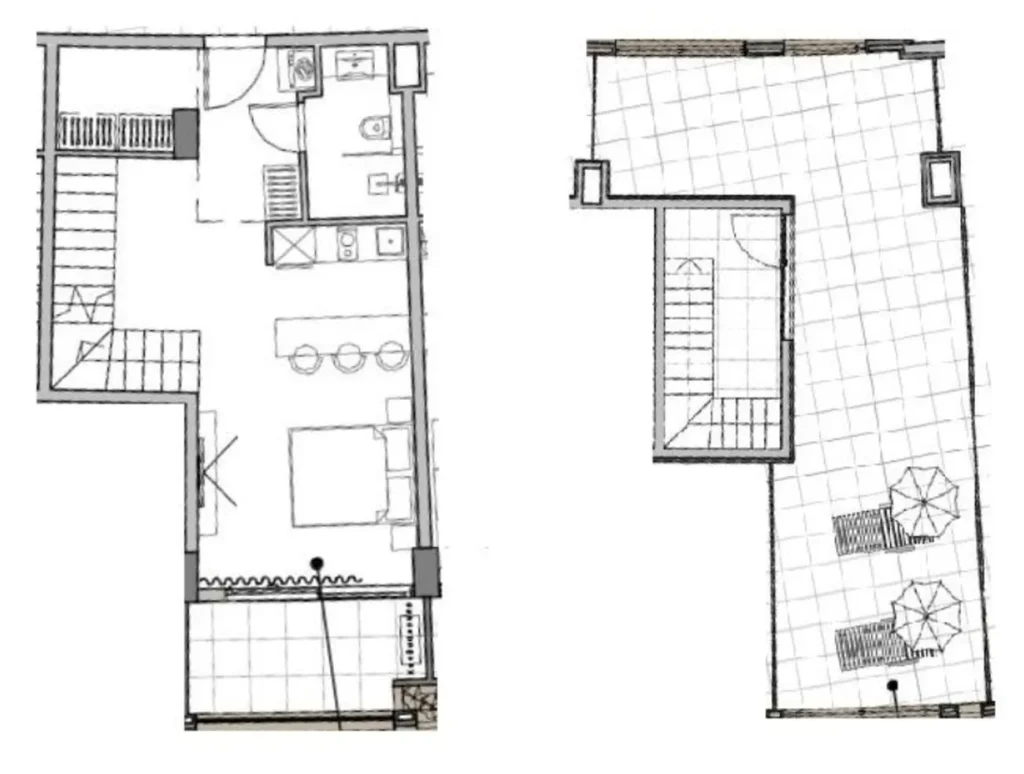 Attico con terrazza sul mare 120,89 mq in