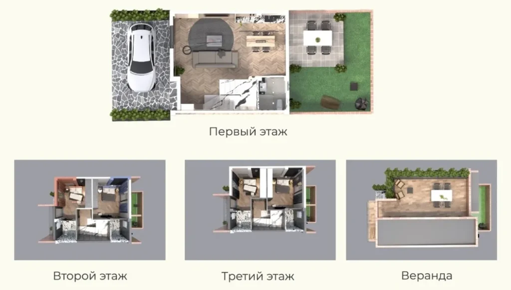 Spazioso appartamento con due camere da letto in riva al mare 72,17 mq in