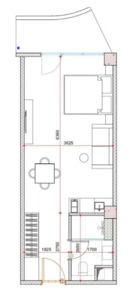 Studio al mare con ristrutturazione 35,3 m² in