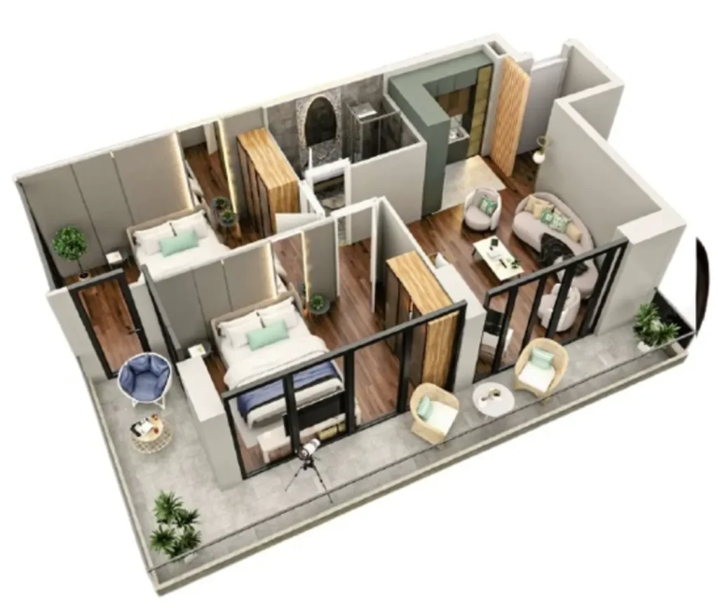 Spazioso appartamento familiare in riva al mare 76,8 mq. in