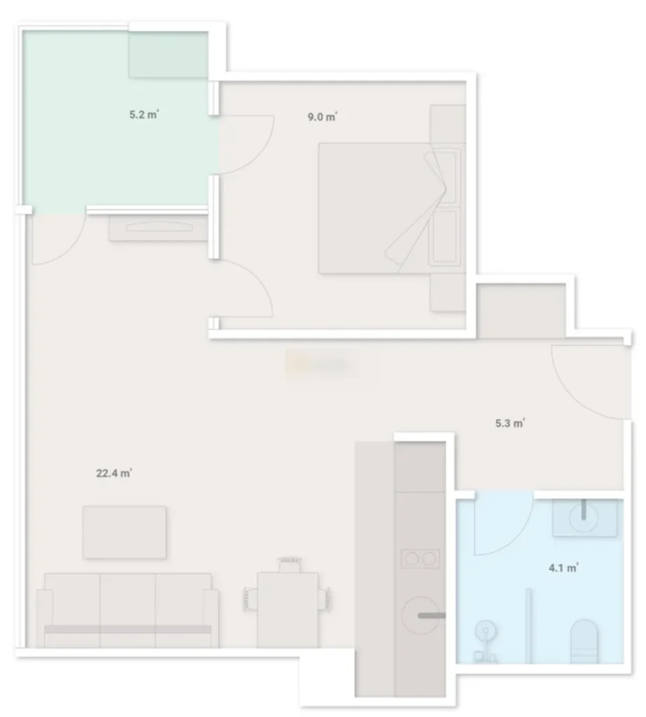 Elegante monolocale nel centro storico 37,9 m² in