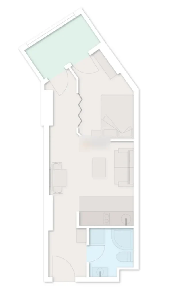 Accogliente camera da letto in centro 35,9 m² in