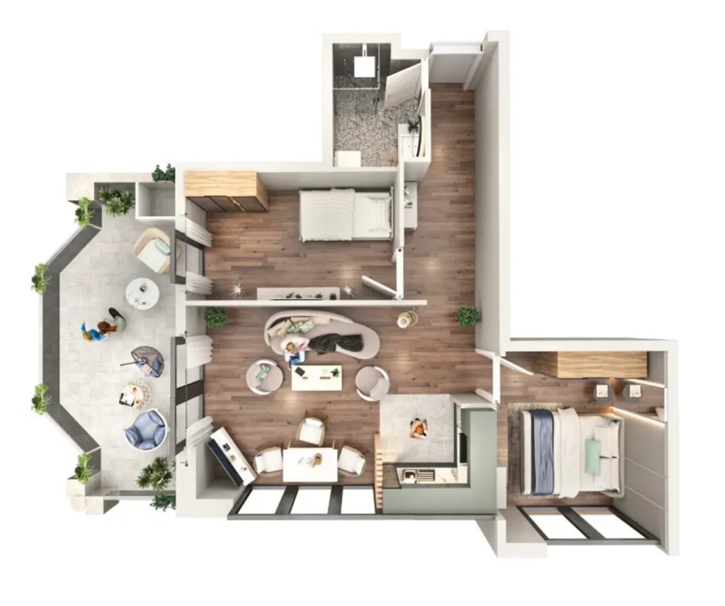 Accogliente camera da letto a 100 m dal mare 42,1 mq in