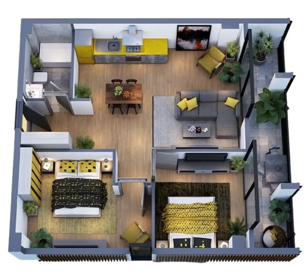 Accogliente e luminoso monolocale sulla spiaggia magnetica 49,7 m² in