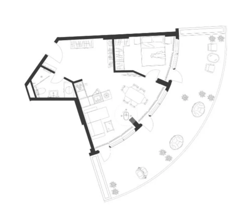 Spaziosa camera da letto in riva al mare 63,1 m² in