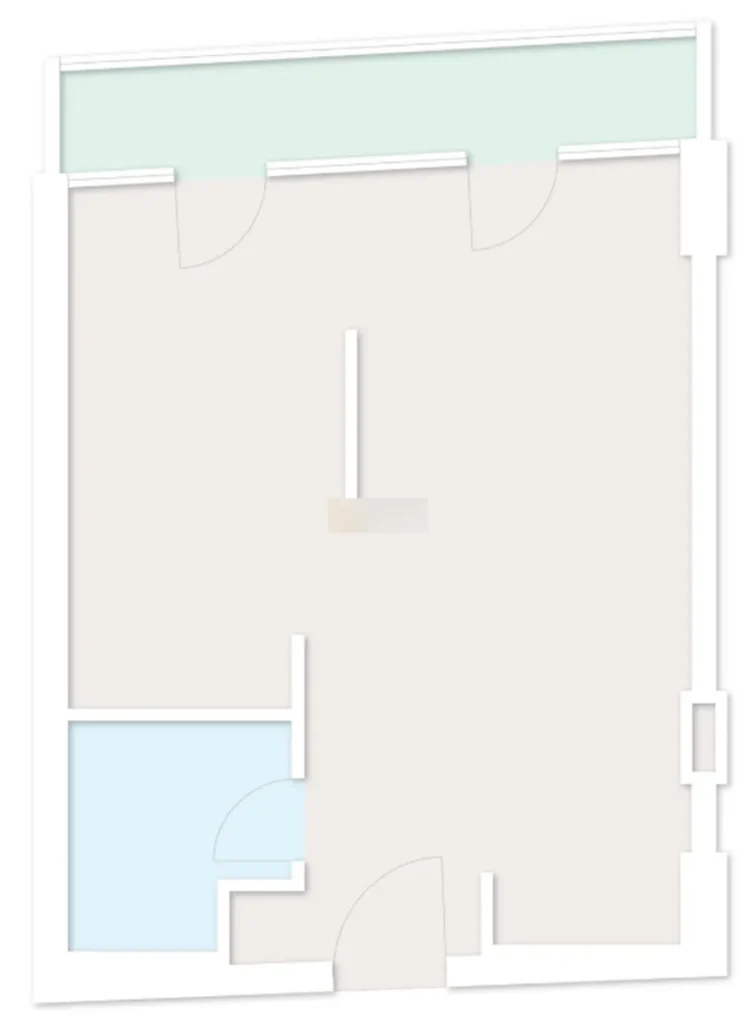 Studio compact au bord du parc 42.95 m² en