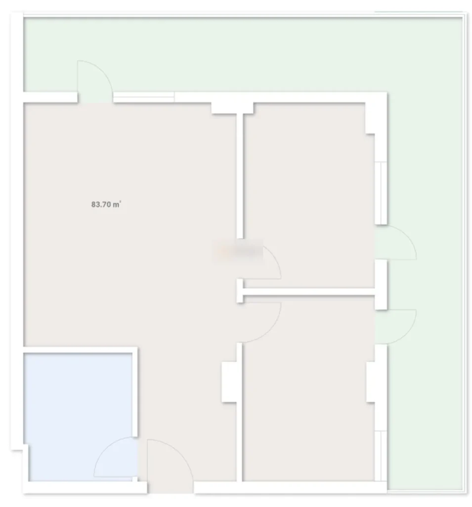 Светлая однушка 51.8 м² в
