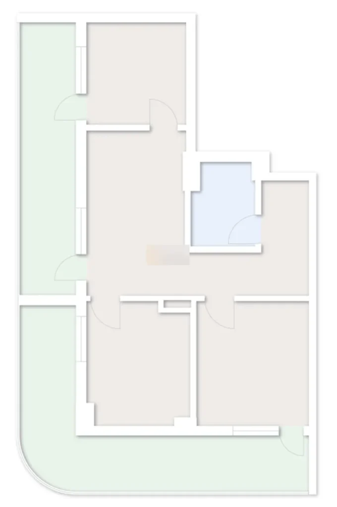 Двухкомнатная квартира с панорамным видом 83.7 м² в