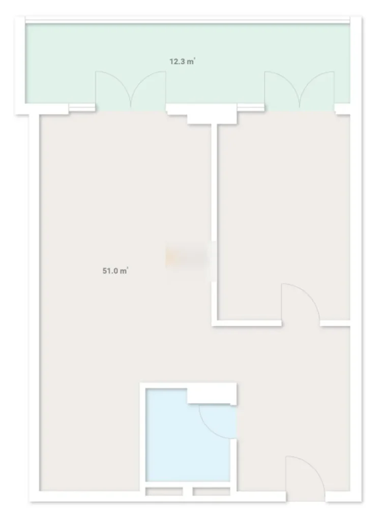 Современная студия 35.8 м² в