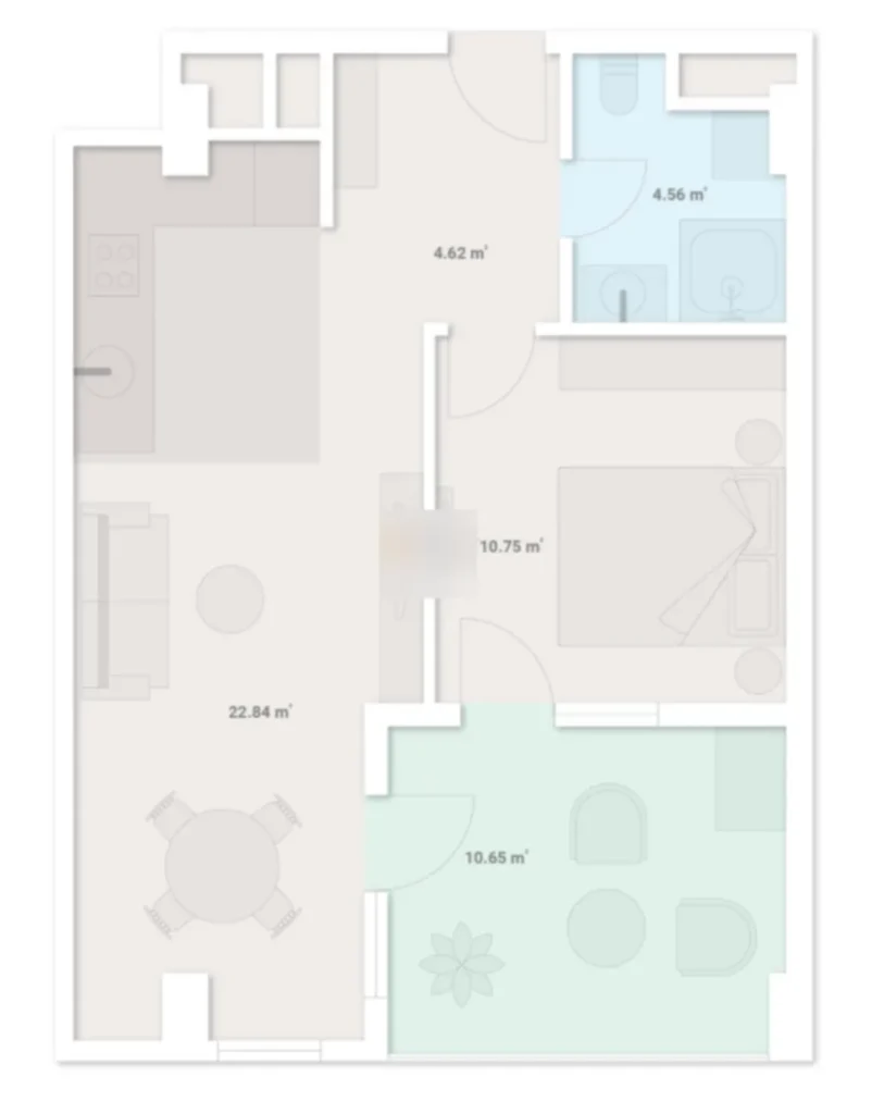 A cosy studio flat in the heart of Tbilisi, 32.04 m² in
