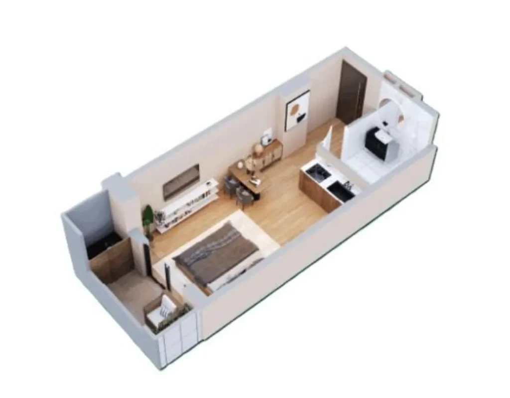 Luxuriöses Penthouse mit einer 33 m² großen Terrasse in