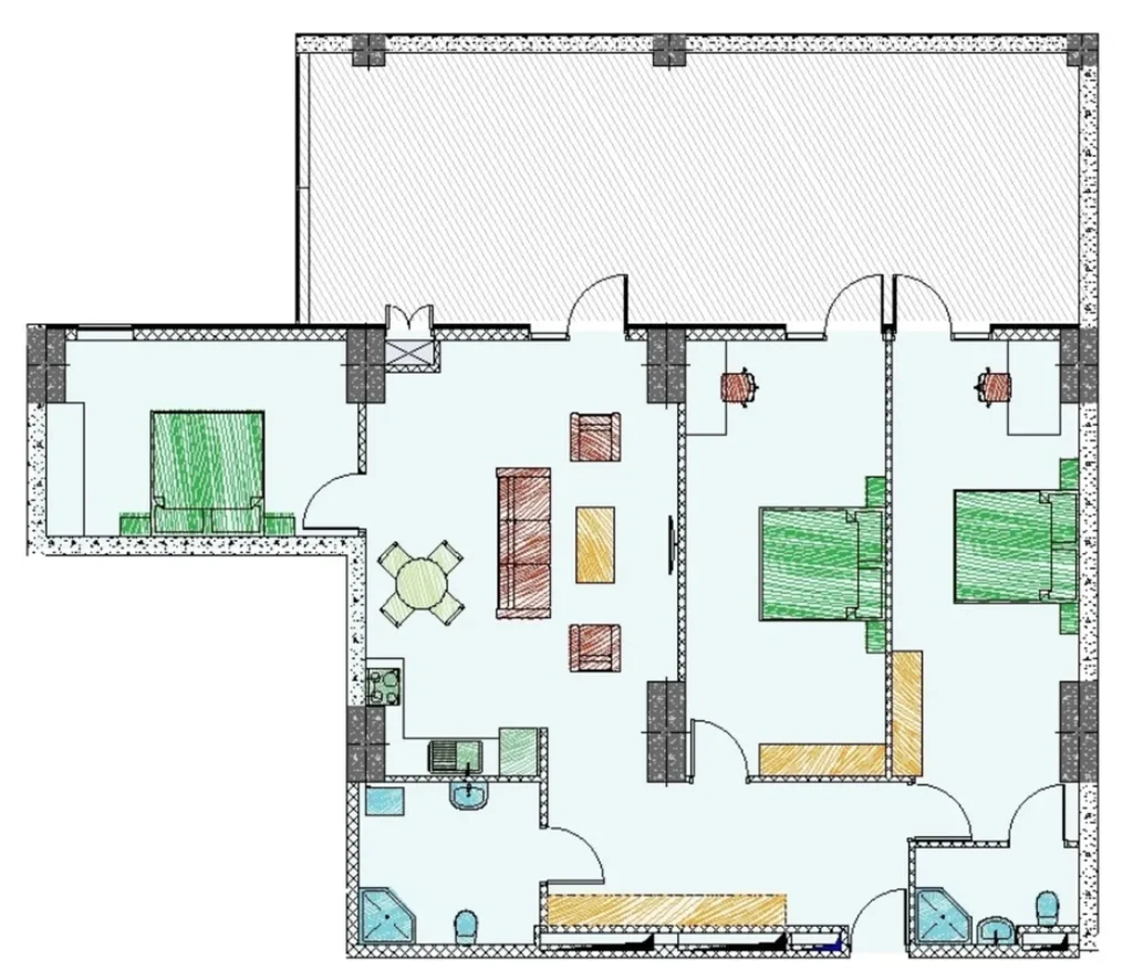 Премиальная двушка 174.4 м² в