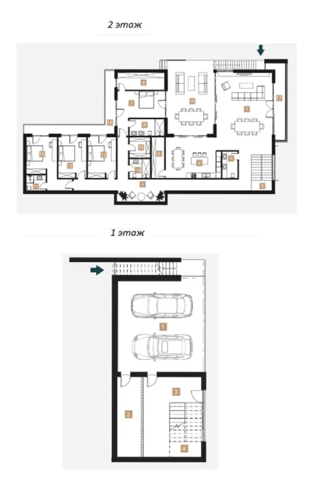 75,3 m²'lik lüks 6 odalı villa,